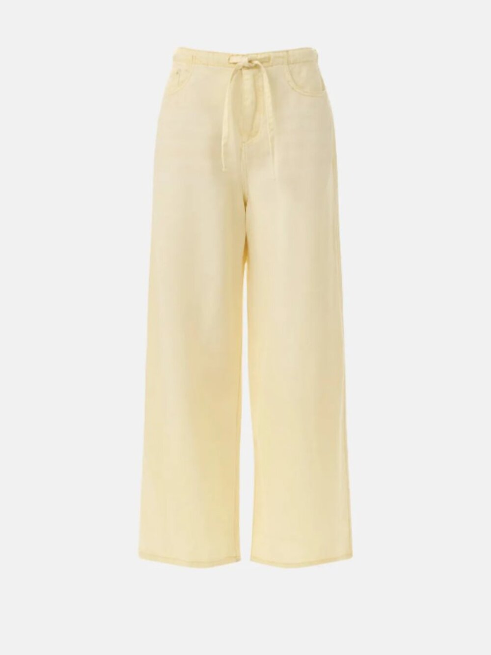 Yellow Lounge Denim Crop Pants RTR-38